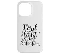 Custodia per iPhone 14 Pro Max Il Signore è la mia luce e la mia salvezza Salmo 27:1