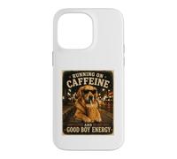 Custodia per iPhone 14 Pro Max In esecuzione Su Caffeina E Good Boy Energia Golden Retriever Des