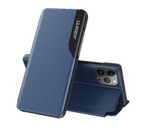 Custodia per iPhone 14 Pro Max in pelle con vista chiara, con cavalletto, finestra intelligente, custodia rigida antiurto protettiva per 14 Pro Max, custodia trasparente per telefono con vista