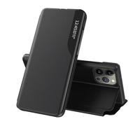 Custodia per iPhone 14 Pro Max in pelle con vista chiara, con cavalletto, finestra intelligente, custodia rigida antiurto protettiva per 14 Pro Max, custodia trasparente per telefono con vista