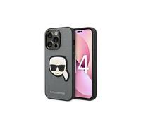 KARL LAGERFELD Cover Custodia per Apple iPhone 14 Pro Max, Argento