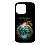 Custodia per iPhone 14 Pro Max In The Beginning GOD... Earth Genesis 1:1 Bible Verse Nature