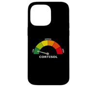 Custodia per iPhone 14 Pro Max Indicatore di cortisolo basso Divertente Biologia Psicologia e benessere