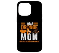 Custodia per iPhone 14 Pro Max Indosso arancione per la mia mamma - MS Sclerosi multipla consapevolezza