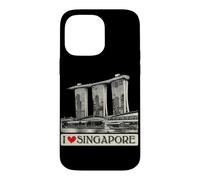 Custodia per iPhone 14 Pro Max io, cuore, singapore, retro, vendemmia, orizzonte, iconico, singapore