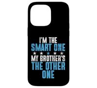 Custodia per iPhone 14 Pro Max Io sono l'intelligente Mio fratello è l'altro fratello