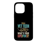 Custodia per iPhone 14 Pro Max Io sono un veterinario tecnico qual è il tuo superpotere? Divertente veterinario tecnico