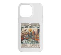 Custodia per iPhone 14 Pro Max Italia Patria D'Arte E Bellezza Meraviglie Italiane Grafica