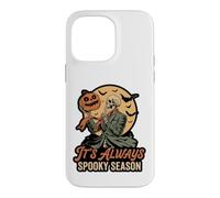 Custodia per iPhone 14 Pro Max It's Always Spooky Season Skeleton Jack O Lantern Graphic