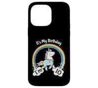 Custodia per iPhone 14 Pro Max It's My 10th Birthday Cute Unicorn 10 Year Old Girls