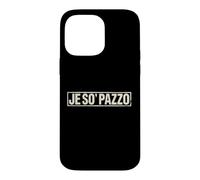 Custodia per iPhone 14 Pro Max Je So’ Pazzo Scritta Napoletana Vintage
