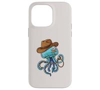 Custodia per iPhone 14 Pro Max Jellyfish Western Sheriff Cowboy Funny Ocean Animal