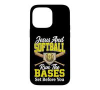 Custodia per iPhone 14 Pro Max Jesus And Softball Run The Bases Set Before You