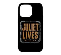 Custodia per iPhone 14 Pro Max Juliet Lives Silo 18 - Stampa industriale su cemento e ambra