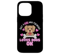 Custodia per iPhone 14 Pro Max Just a Girl Who Freaking Loves Dogs OK! Regalo per amanti dei cani