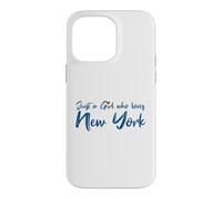 Custodia per iPhone 14 Pro Max Just A Girl Who Loves New York