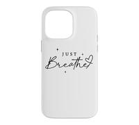 Custodia per iPhone 14 Pro Max Just Breathe Mindfulness Yoga sollievo dall'ansia