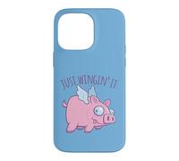 Custodia per iPhone 14 Pro Max Just Wingin' It Derpy - Maiale volante