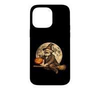 Custodia per iPhone 14 Pro Max Karl Marx Comunista Comunista Jack O Lanterna Moon Scopa