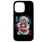 Custodia per iPhone 14 Pro Max Kawaii Anime Samurai Protetto Da Drago Giapponese