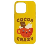 Custodia per iPhone 14 Pro Max Kawaii Hot Cocoa Crazy Chocolate Drink Amante