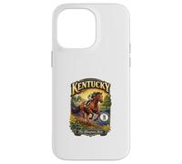 Custodia per iPhone 14 Pro Max Kentucky The Bluegrass State Flag Purosangue Verga d'oro