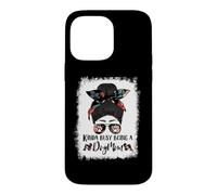 Custodia per iPhone 14 Pro Max Kinda Busy Being A Dog Mom Little Lion Funny Messy Bun