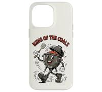 Custodia per iPhone 14 Pro Max King of the Coals Retro Cartoon BBQ Kettle Grill Grill