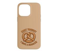 Custodia per iPhone 14 Pro Max Knot Tonight I Have A Headache Funny Food Pretzel Sarcastico