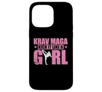 Custodia per iPhone 14 Pro Max Krav Maga Kick It Like a Girl Autodifesa con Stile