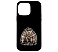 Custodia per iPhone 14 Pro Max La consapevolezza del Parkinson Boho Rainbow Combattiamo insieme