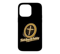 Custodia per iPhone 14 Pro Max La fede mi fa pedalare in bicicletta cristiana