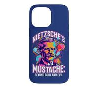 Custodia per iPhone 14 Pro Max La filosofia della citazione dei baffi oltre il bene e il male di Nietzsche