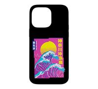 Custodia per iPhone 14 Pro Max La Grande Onda, Vaporwave Anime Estetica Glitch Giapponese