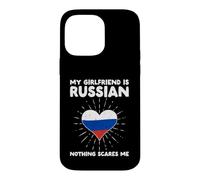 Custodia per iPhone 14 Pro Max La mia ragazza è russa nulla mi spaventa - Russia Heart