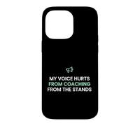 Custodia per iPhone 14 Pro Max La mia voce fa male al coaching dagli stand Sport Parent