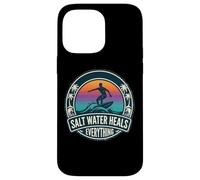 Custodia per iPhone 14 Pro Max L'acqua salata guarisce tutto Surf Surfing Surf Board Amante