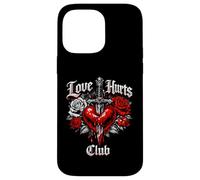 Custodia per iPhone 14 Pro Max L'amore fa male al club, design emo gotico