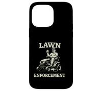 Custodia per iPhone 14 Pro Max Lawn Enforcement Equitazione Mower Papà Umorismo