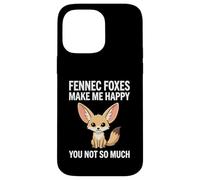 Custodia per iPhone 14 Pro Max Le volpi di Fennec mi rendono felice non tanto