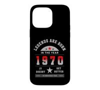 Custodia per iPhone 14 Pro Max Legends Are Born In The Year 1970 Compleanno Vintage 70
