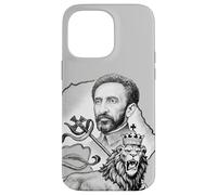 Custodia per iPhone 14 Pro Max Leone etiope Giuda imperatore Haile Selassie Rasta