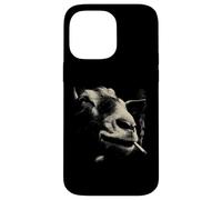 Custodia per iPhone 14 Pro Max Leone Fumo Sigaretta Cool Urban Animal Ritratto
