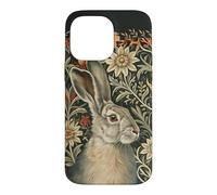 Custodia per iPhone 14 Pro Max Lepre vittoriana William Morris Floral Art