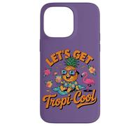 Custodia per iPhone 14 Pro Max Lets Get Tropi Cool Ananas Occhiali da sole Beach Summer