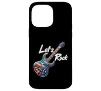 Custodia per iPhone 14 Pro Max Let's Rock N Roll Guitar Band Funny Rock Ragazze Ragazzi Bambini