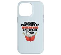 Custodia per iPhone 14 Pro Max LETTURA È UN BIGLIETTO PER DOVE VUOI ANDARE Reader Meme