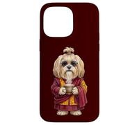 Custodia per iPhone 14 Pro Max Lhasa Apso cane tibetano cane leone tè in Tibet Monaco