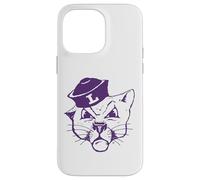 Custodia per iPhone 14 Pro Max Linfield University Wildcats Mack Mascot Head Mark