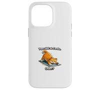 Custodia per iPhone 14 Pro Max Lo yoga conta come Cardio? Gatto Edition